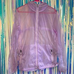 VS • Sport Lavender Transparent Packable Windbreaker